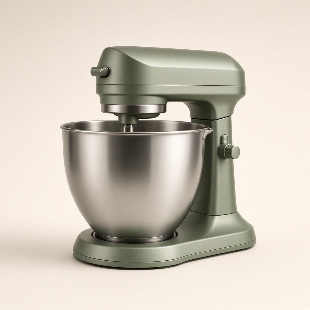 Unbranded sage green stand mixer
